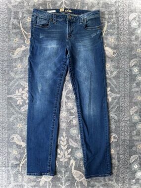 Kut from the Kloth Sammie Straight Leg Jeans Blue Sz 10